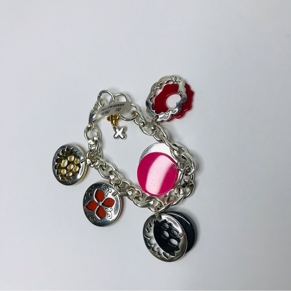 BRIGHTON Meadow Garden Silver Colorful Charm Bracelet - Picture 2 of 6